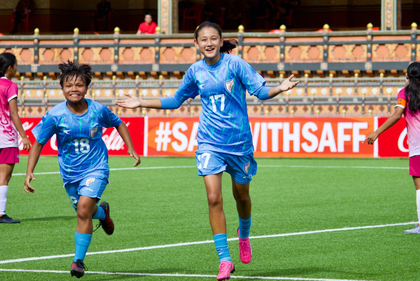 SAFF U17 Women’s C'ship: India continue flying run with eight-goal thrashing of Bhutan | SAFF U17 Women’s C'ship: India continue flying run with eight-goal thrashing of Bhutan SAFF U17 Women’s C'ship: India continue flying run with eight-goal thrashing of Bhutan | SAFF U17 Women’s C'ship: India continue flying run with eight-goal thrashing of Bhutan