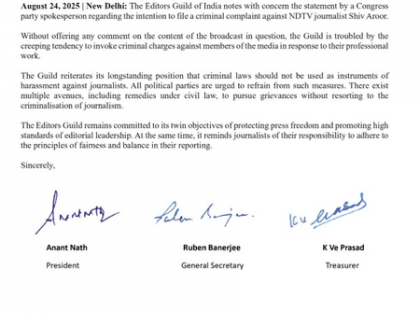 Editors Guild slams Congress over threat of criminal complaint against journalist Shiv Aroor | Editors Guild slams Congress over threat of criminal complaint against journalist Shiv Aroor