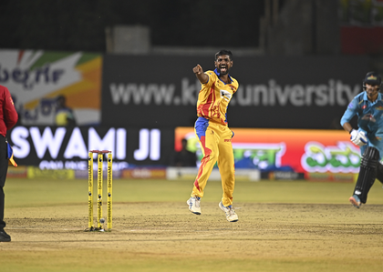 Maharaja Trophy: Mangaluru Dragons post 39-run win over Gulbarga Mystics to finish top of table | Maharaja Trophy: Mangaluru Dragons post 39-run win over Gulbarga Mystics to finish top of table Maharaja Trophy: Mangaluru Dragons post 39-run win over Gulbarga Mystics to finish top of table | Maharaja Trophy: Mangaluru Dragons post 39-run win over Gulbarga Mystics to finish top of table