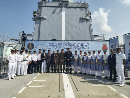 On passage to India, INS Tamal makes port call in Saudi Arabia | On passage to India, INS Tamal makes port call in Saudi Arabia