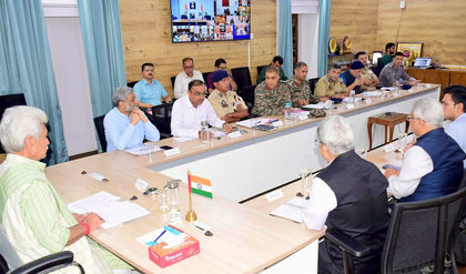 J&K L-G chairs meeting to review restoration of essential services & flood preparedness | J&K L-G chairs meeting to review restoration of essential services & flood preparedness J&K L-G chairs meeting to review restoration of essential services & flood preparedness | J&K L-G chairs meeting to review restoration of essential services & flood preparedness