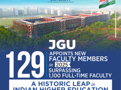 JGU appoints 129 world class faculty members, a historic leap in Indian higher education | JGU appoints 129 world class faculty members, a historic leap in Indian higher education JGU appoints 129 world class faculty members, a historic leap in Indian higher education | JGU appoints 129 world class faculty members, a historic leap in Indian higher education