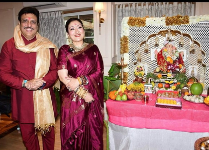 Govinda & Sunita Ahuja dances at Ganpati Visarjan after debunking divorce rumors | Govinda & Sunita Ahuja dances at Ganpati Visarjan after debunking divorce rumors Govinda & Sunita Ahuja dances at Ganpati Visarjan after debunking divorce rumors | Govinda & Sunita Ahuja dances at Ganpati Visarjan after debunking divorce rumors