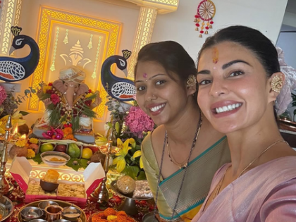 Jacqueline shares glimpse of Lal Baugcha Raja visit, seeks blessings | Jacqueline shares glimpse of Lal Baugcha Raja visit, seeks blessings Jacqueline shares glimpse of Lal Baugcha Raja visit, seeks blessings | Jacqueline shares glimpse of Lal Baugcha Raja visit, seeks blessings