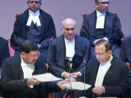 CJI Gavai administers oath of office to two newly appointed SC judges | CJI Gavai administers oath of office to two newly appointed SC judges CJI Gavai administers oath of office to two newly appointed SC judges | CJI Gavai administers oath of office to two newly appointed SC judges