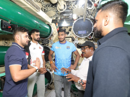 PKL 12: Services players honour naval legacy at INS Kursura | PKL 12: Services players honour naval legacy at INS Kursura PKL 12: Services players honour naval legacy at INS Kursura | PKL 12: Services players honour naval legacy at INS Kursura