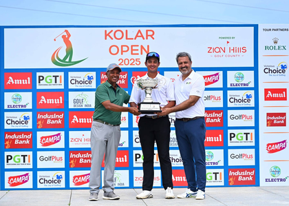 Golf: Kshitij Naveed Kaul snatches victory with late flourish at Kolar Open 2025 | Golf: Kshitij Naveed Kaul snatches victory with late flourish at Kolar Open 2025