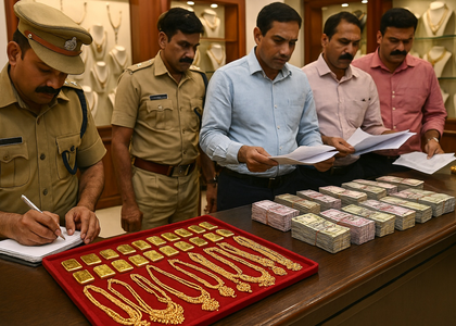 Kerala: Thrissur jewellery raids unearth Rs 100 crore sales suppression, 36 kg of gold seized | Kerala: Thrissur jewellery raids unearth Rs 100 crore sales suppression, 36 kg of gold seized Kerala: Thrissur jewellery raids unearth Rs 100 crore sales suppression, 36 kg of gold seized | Kerala: Thrissur jewellery raids unearth Rs 100 crore sales suppression, 36 kg of gold seized