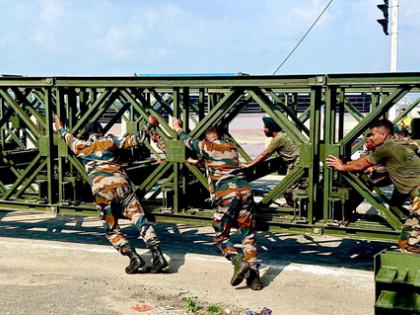 Indian Army's Tiger Division engineers rebuild flood-ravaged Tawi bridge in record time | Indian Army's Tiger Division engineers rebuild flood-ravaged Tawi bridge in record time Indian Army's Tiger Division engineers rebuild flood-ravaged Tawi bridge in record time | Indian Army's Tiger Division engineers rebuild flood-ravaged Tawi bridge in record time