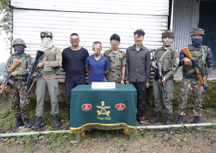 Assam Rifles apprehends 4 PLA militants along India-Myanmar border | Assam Rifles apprehends 4 PLA militants along India-Myanmar border Assam Rifles apprehends 4 PLA militants along India-Myanmar border | Assam Rifles apprehends 4 PLA militants along India-Myanmar border