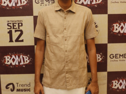 I had two inspirations for making my film 'Bomb', says director Vishal Venkat | I had two inspirations for making my film 'Bomb', says director Vishal Venkat I had two inspirations for making my film 'Bomb', says director Vishal Venkat | I had two inspirations for making my film 'Bomb', says director Vishal Venkat