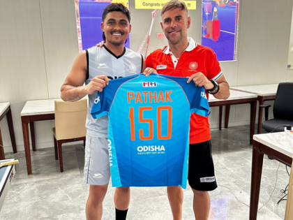 Hockey India congratulates Krishan Pathak on completing 150 international games | Hockey India congratulates Krishan Pathak on completing 150 international games Hockey India congratulates Krishan Pathak on completing 150 international games | Hockey India congratulates Krishan Pathak on completing 150 international games