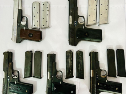 Punjab Police arrest two associates of Bishnoi gang; five weapons seized | Punjab Police arrest two associates of Bishnoi gang; five weapons seized Punjab Police arrest two associates of Bishnoi gang; five weapons seized | Punjab Police arrest two associates of Bishnoi gang; five weapons seized