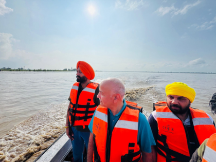 Punjab ministers, Sisodia inspect flood-hit villages along Beas River | Punjab ministers, Sisodia inspect flood-hit villages along Beas River Punjab ministers, Sisodia inspect flood-hit villages along Beas River | Punjab ministers, Sisodia inspect flood-hit villages along Beas River