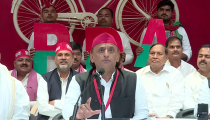 Akhilesh alleges extortion, says Rs 8 lakh challan issued for his vehicle | Akhilesh alleges extortion, says Rs 8 lakh challan issued for his vehicle