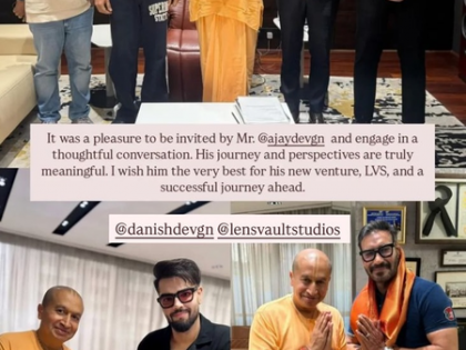 Ajay Devgn engages in a ‘thoughtful conversation’ with spiritual leader Gauranga Das | Ajay Devgn engages in a ‘thoughtful conversation’ with spiritual leader Gauranga Das Ajay Devgn engages in a ‘thoughtful conversation’ with spiritual leader Gauranga Das | Ajay Devgn engages in a ‘thoughtful conversation’ with spiritual leader Gauranga Das