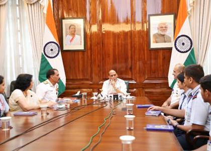 ‘Uphold sense of national pride’: Rajnath Singh tells students of Navy School | ‘Uphold sense of national pride’: Rajnath Singh tells students of Navy School ‘Uphold sense of national pride’: Rajnath Singh tells students of Navy School | ‘Uphold sense of national pride’: Rajnath Singh tells students of Navy School