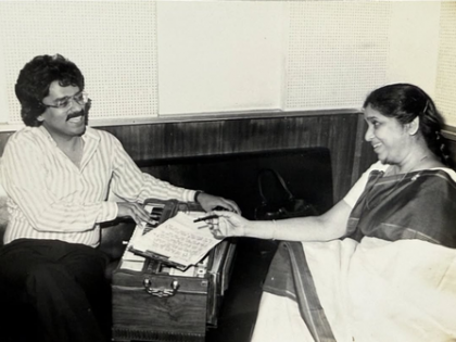 Hariharan serves dash of nostalgia with monochromatic pictures featuring him and Asha Bhosle | Hariharan serves dash of nostalgia with monochromatic pictures featuring him and Asha Bhosle Hariharan serves dash of nostalgia with monochromatic pictures featuring him and Asha Bhosle | Hariharan serves dash of nostalgia with monochromatic pictures featuring him and Asha Bhosle