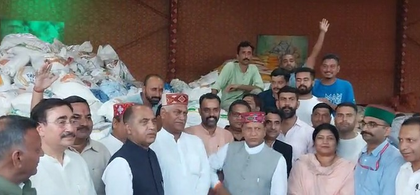 UP govt sends relief supplies to flood-hit Himachal, 26 trucks reach Kangra | UP govt sends relief supplies to flood-hit Himachal, 26 trucks reach Kangra UP govt sends relief supplies to flood-hit Himachal, 26 trucks reach Kangra | UP govt sends relief supplies to flood-hit Himachal, 26 trucks reach Kangra