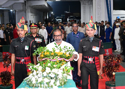 Jharkhand Guv, CM pay tribute to Agniveer martyred in Siachen | Jharkhand Guv, CM pay tribute to Agniveer martyred in Siachen