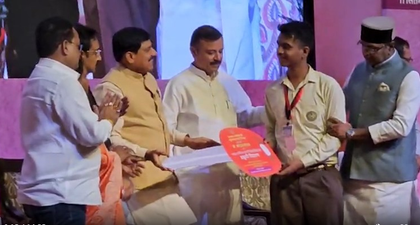 CM Mohan Yadav presents two-wheelers to Class 12 toppers in MP | CM Mohan Yadav presents two-wheelers to Class 12 toppers in MP