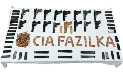 Punjab: Huge haul of arms seized along Indo-Pak border; two held | Punjab: Huge haul of arms seized along Indo-Pak border; two held
