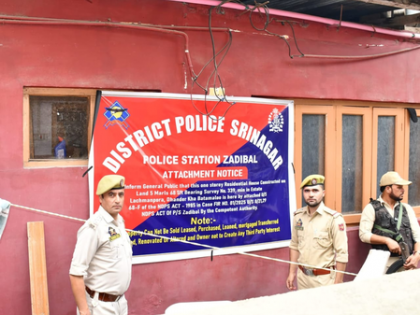 Police attach property of drug peddler worth Rs 50 lakh in J&K's Srinagar | Police attach property of drug peddler worth Rs 50 lakh in J&K's Srinagar