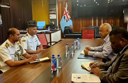 India and Fiji discuss maritime security collaboration as INS Kadmatt makes port call at Suva | India and Fiji discuss maritime security collaboration as INS Kadmatt makes port call at Suva