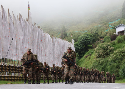Indian Army troops undertake route march in Sikkim’s rugged terrain | Indian Army troops undertake route march in Sikkim’s rugged terrain