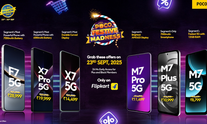 POCO launches unbeatable 5G smartphone deals for Flipkart Big Billion Days sale 2025 | POCO launches unbeatable 5G smartphone deals for Flipkart Big Billion Days sale 2025