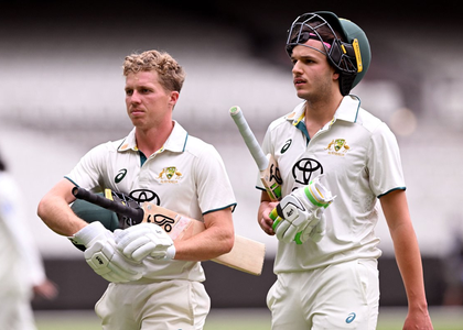 Konstas, Kellaway shine as Australia 'A' post 337/5 vs India 'A' on Day 1 | Konstas, Kellaway shine as Australia 'A' post 337/5 vs India 'A' on Day 1 Konstas, Kellaway shine as Australia 'A' post 337/5 vs India 'A' on Day 1 | Konstas, Kellaway shine as Australia 'A' post 337/5 vs India 'A' on Day 1