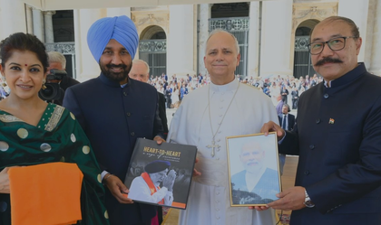 Pope Leo XIV blesses PM Modi on 75th birthday during Papal Audience in Vatican City | Pope Leo XIV blesses PM Modi on 75th birthday during Papal Audience in Vatican City