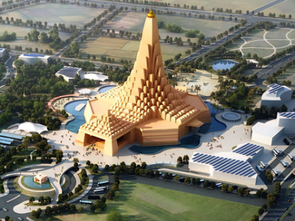 Adani Cement creates world record for largest religious temple raft foundation | Adani Cement creates world record for largest religious temple raft foundation