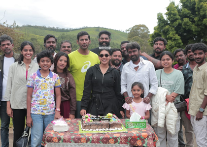 Dushara Vijayan wraps up shooting for her portions in actor Vishal's 'Magudam' | Dushara Vijayan wraps up shooting for her portions in actor Vishal's 'Magudam'