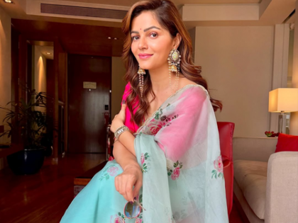 Rubina Dilaik redefines saree glamour with her effortless style statement | Rubina Dilaik redefines saree glamour with her effortless style statement