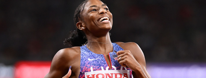 World Athletics C'ships: Jefferson-Wooden bags golden sprint double, Lyles wins fourth straight men's 200m | World Athletics C'ships: Jefferson-Wooden bags golden sprint double, Lyles wins fourth straight men's 200m