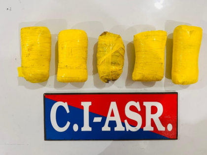 Punjab Police bust cross-border smuggling module; 5 kg heroin seized | Punjab Police bust cross-border smuggling module; 5 kg heroin seized