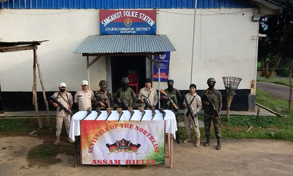 Assam Rifles seize cache of illegal arms in Manipur | Assam Rifles seize cache of illegal arms in Manipur