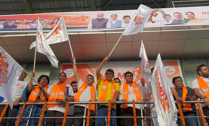 Delhi: 5,000 join Namo Youth Marathon for fight against drugs | Delhi: 5,000 join Namo Youth Marathon for fight against drugs