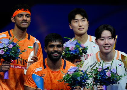 China Masters: Satwik-Chirag lose to world champs Kim-Seo in men's doubles final  | China Masters: Satwik-Chirag lose to world champs Kim-Seo in men's doubles final 