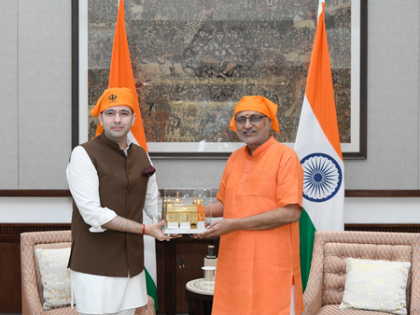 Raghav Chadha meets Vice President CP Radhakrishnan, extends Navratri greetings | Raghav Chadha meets Vice President CP Radhakrishnan, extends Navratri greetings