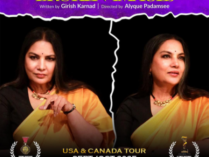 Shabana Azmi to tour North America with ‘Broken Images’ written by legendary Girish Karnad | Shabana Azmi to tour North America with ‘Broken Images’ written by legendary Girish Karnad
