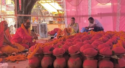Police-run temple in Bihar's Muzaffarpur draws huge crowds during Navratri | Police-run temple in Bihar's Muzaffarpur draws huge crowds during Navratri