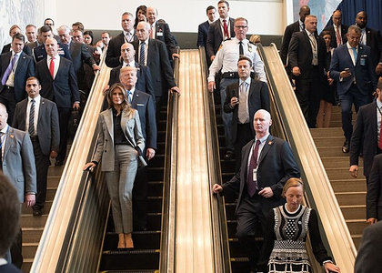 UN escalator, teleprompter, sound system failure is 'triple sabotage', says Trump  | UN escalator, teleprompter, sound system failure is 'triple sabotage', says Trump 