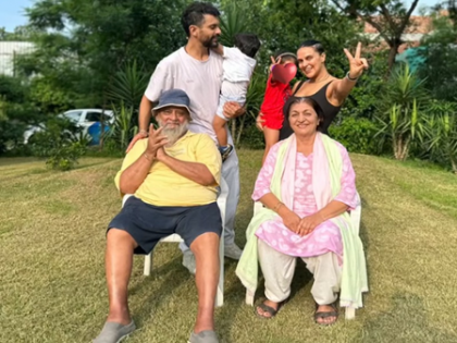 Neha Dhupia shares fond memories of her kids with late father-in-Law Bishan Singh Bedi | Neha Dhupia shares fond memories of her kids with late father-in-Law Bishan Singh Bedi