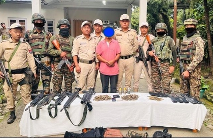 Three militants, arms smuggler arrested in Manipur | Three militants, arms smuggler arrested in Manipur