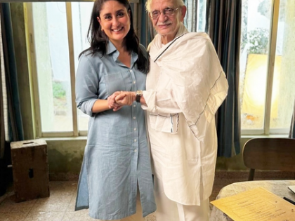 Kareena Kapoor Khan meets living legend Gulzar, shares picture “for the books” | Kareena Kapoor Khan meets living legend Gulzar, shares picture “for the books”