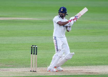 India A keep chase alive as K.L. Rahul and Sai Sudharsan hold fort | India A keep chase alive as K.L. Rahul and Sai Sudharsan hold fort