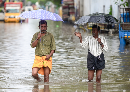 Four killed as heavy rains lash north coastal Andhra | Four killed as heavy rains lash north coastal Andhra