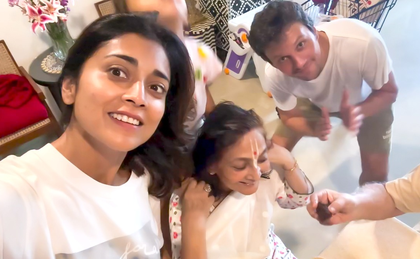 Shriya Saran treats with a glimpse of her dad's birthday celebration: 'Love always' | Shriya Saran treats with a glimpse of her dad's birthday celebration: 'Love always' Shriya Saran treats with a glimpse of her dad's birthday celebration: 'Love always' | Shriya Saran treats with a glimpse of her dad's birthday celebration: 'Love always'
